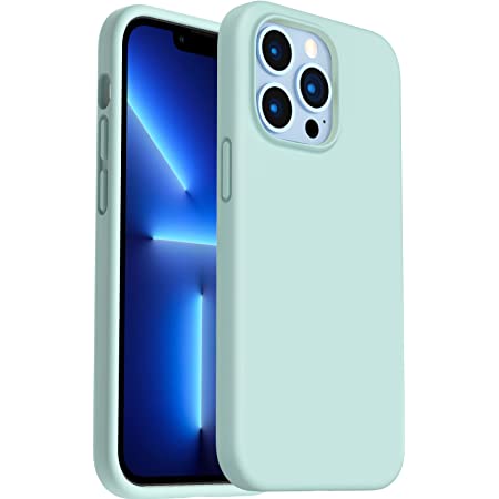PROTECTOR IPHONE 13 PRO MAX SILKY AND SOFT SILICON - AQUA